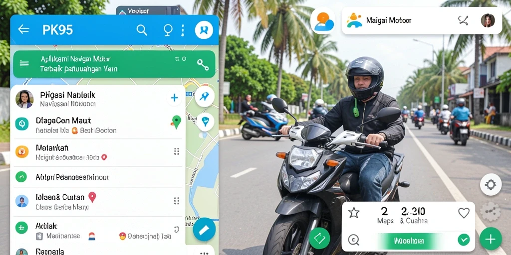 Antarmuka aplikasi PK95 yang modern dan mudah digunakan.